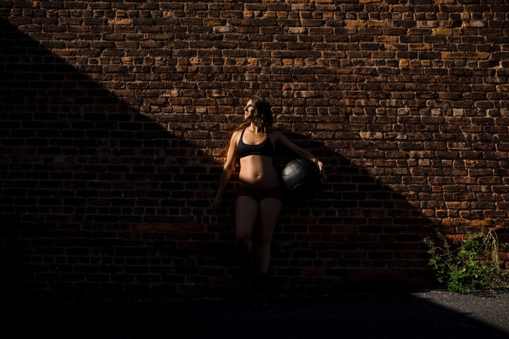Athlete Maternity Photography
