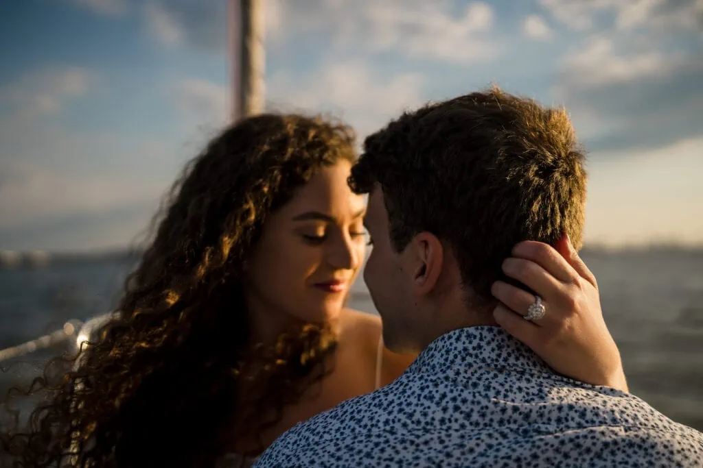 Romantic Proposal on a boat