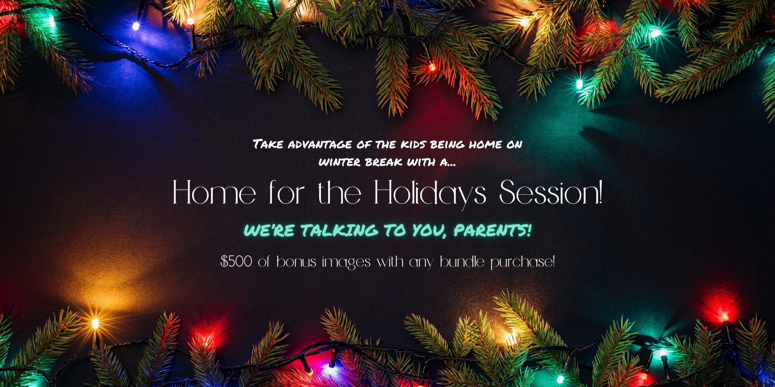 Home for the holidays banner